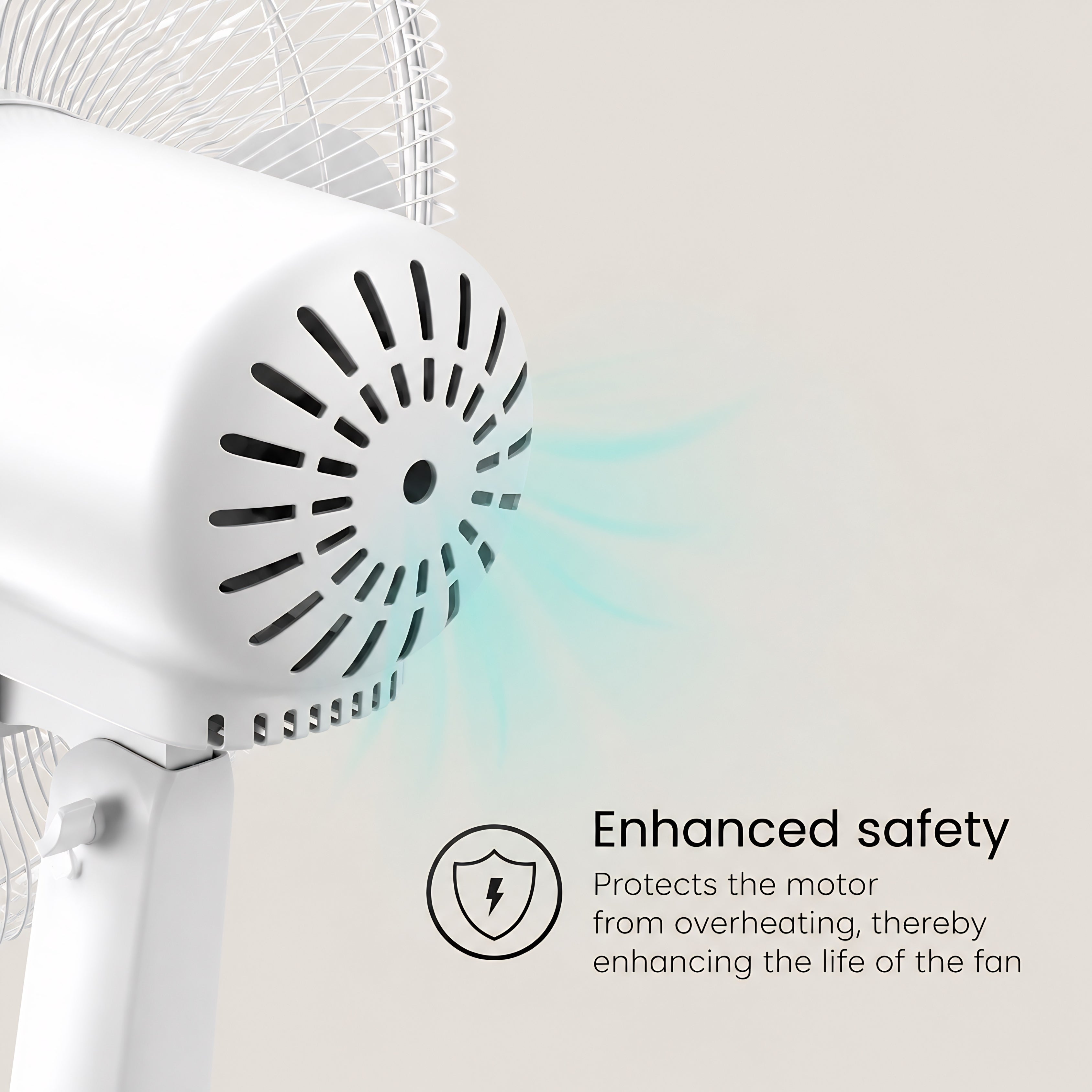 Crompton Hiflo 400mm Wall Mounted Fan White | 1350 RPM | 75 CMM Air Delivery | 50W Power | 3 Blades | 2 Year Warranty