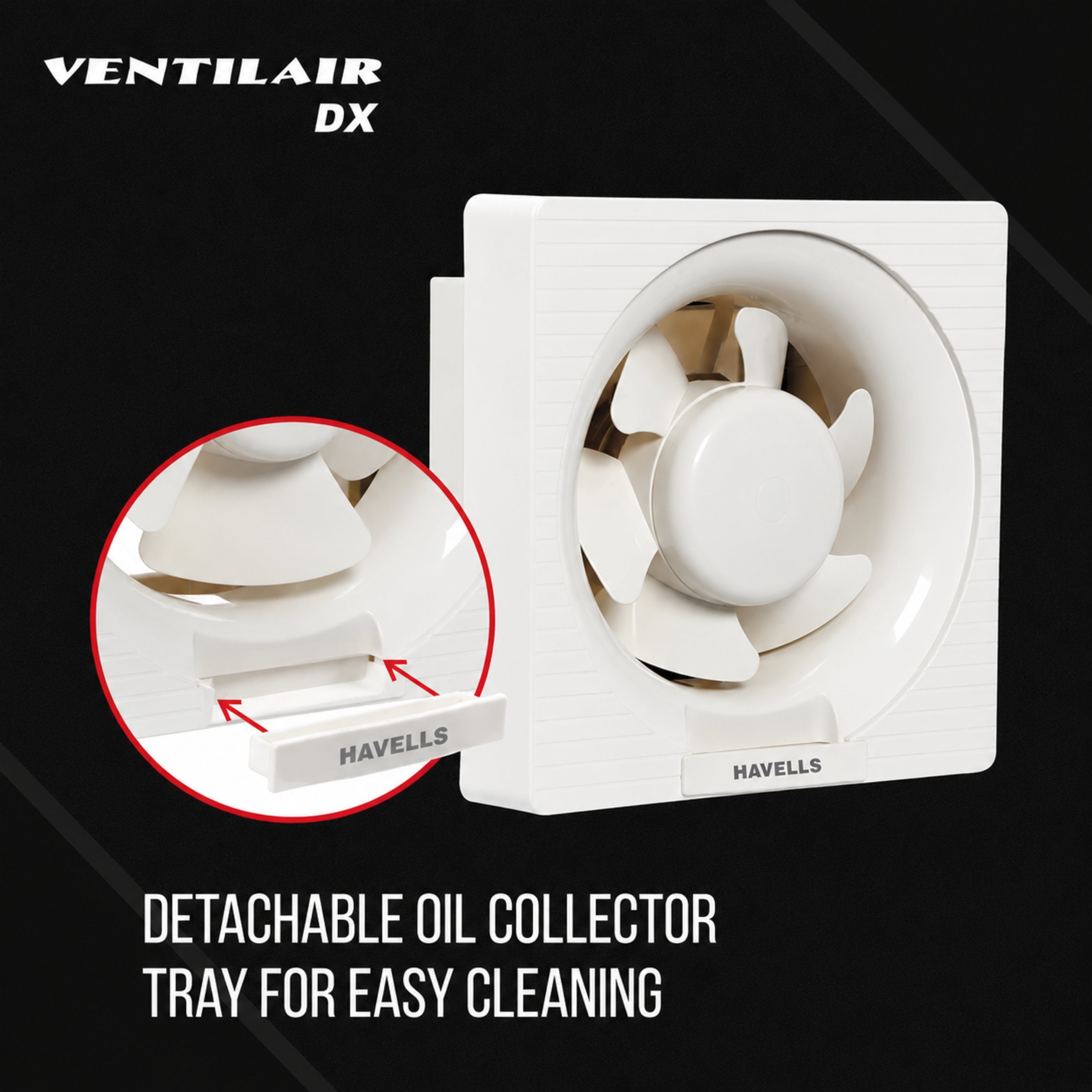Havells Ventil Air DX 200mm (8") Exhaust Fan – White | 2-Year Warranty