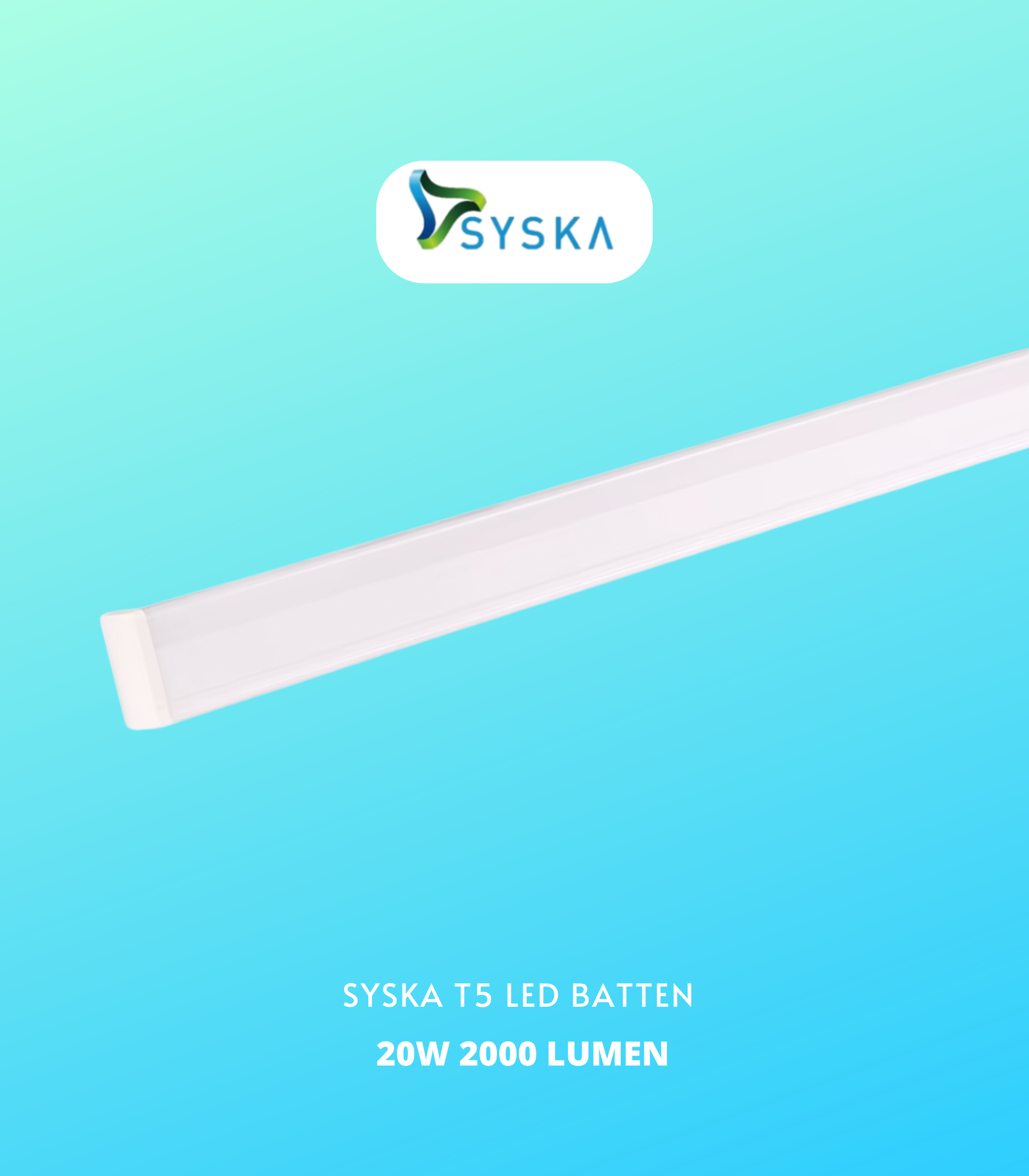 SYSKA T5 20W LED Tubelight Cool Day White