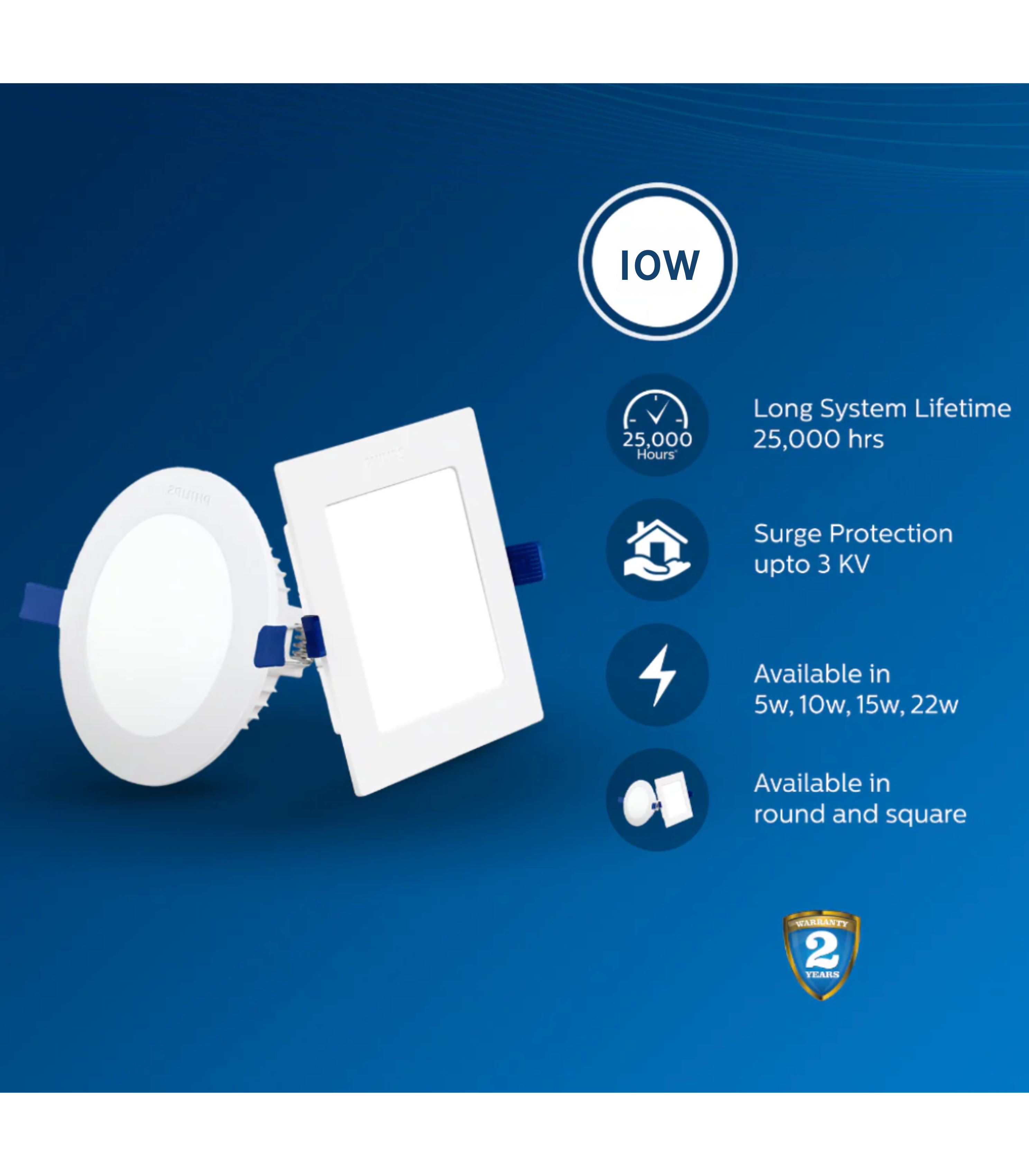 Philips AstraSleek 5W LED downlight