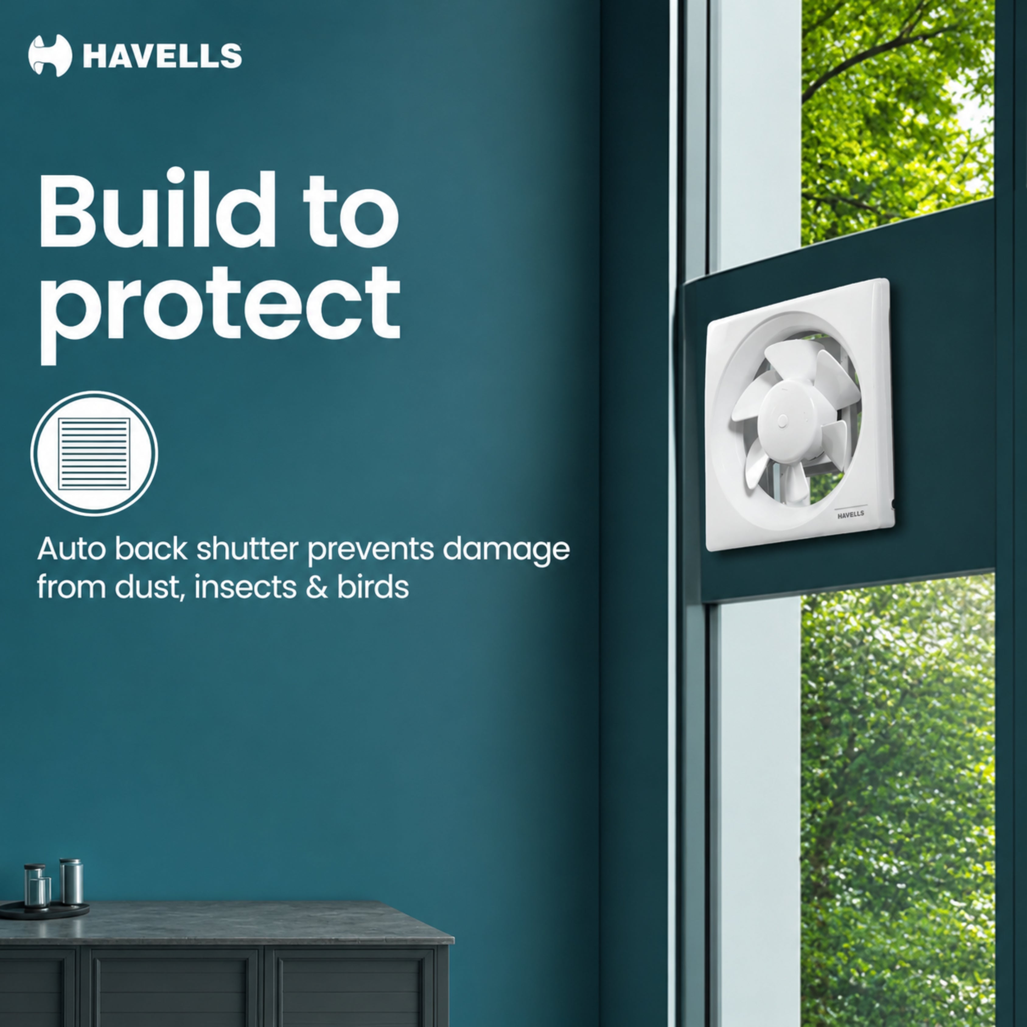 Havells Thrill Air 200mm (8") Exhaust Fan – White