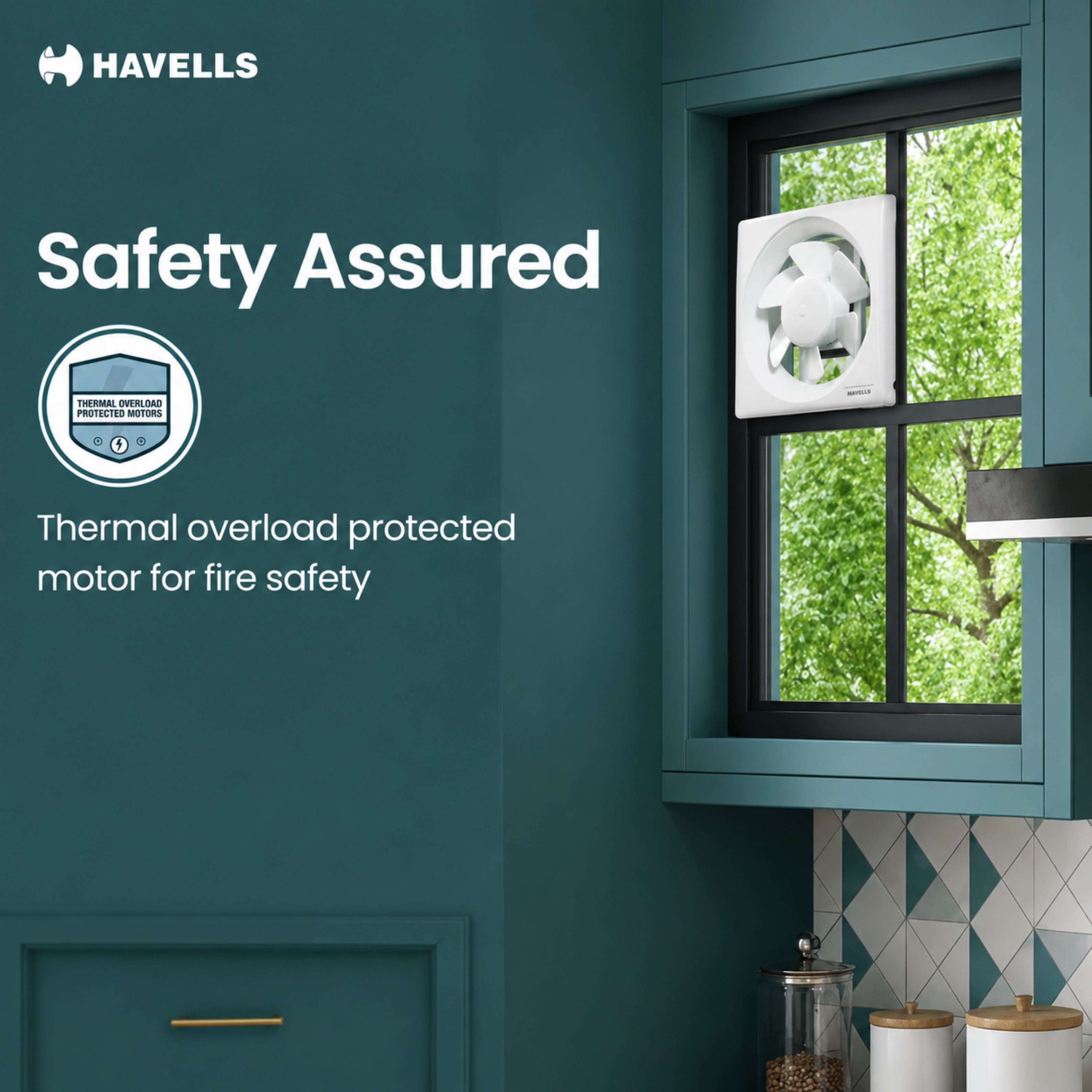 Havells Thrill Air 200mm (8") Exhaust Fan – White