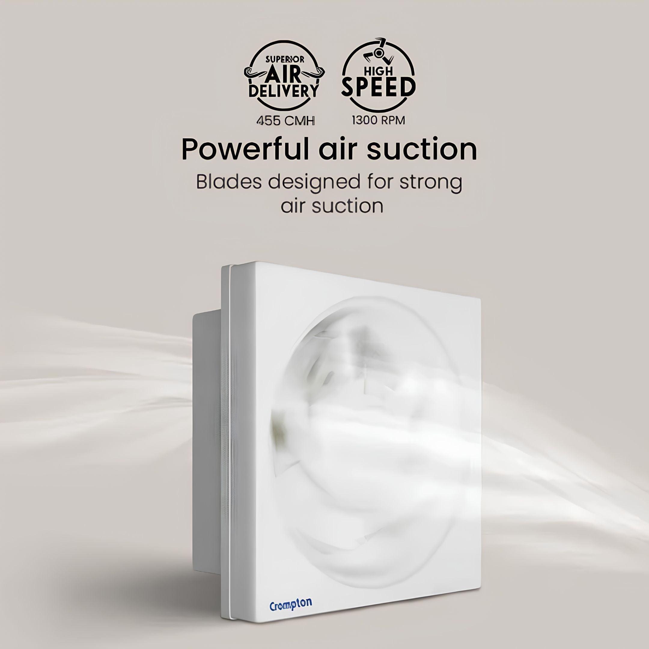 Crompton Ventilus 8" Exhaust Fan White | 2 Year Warranty