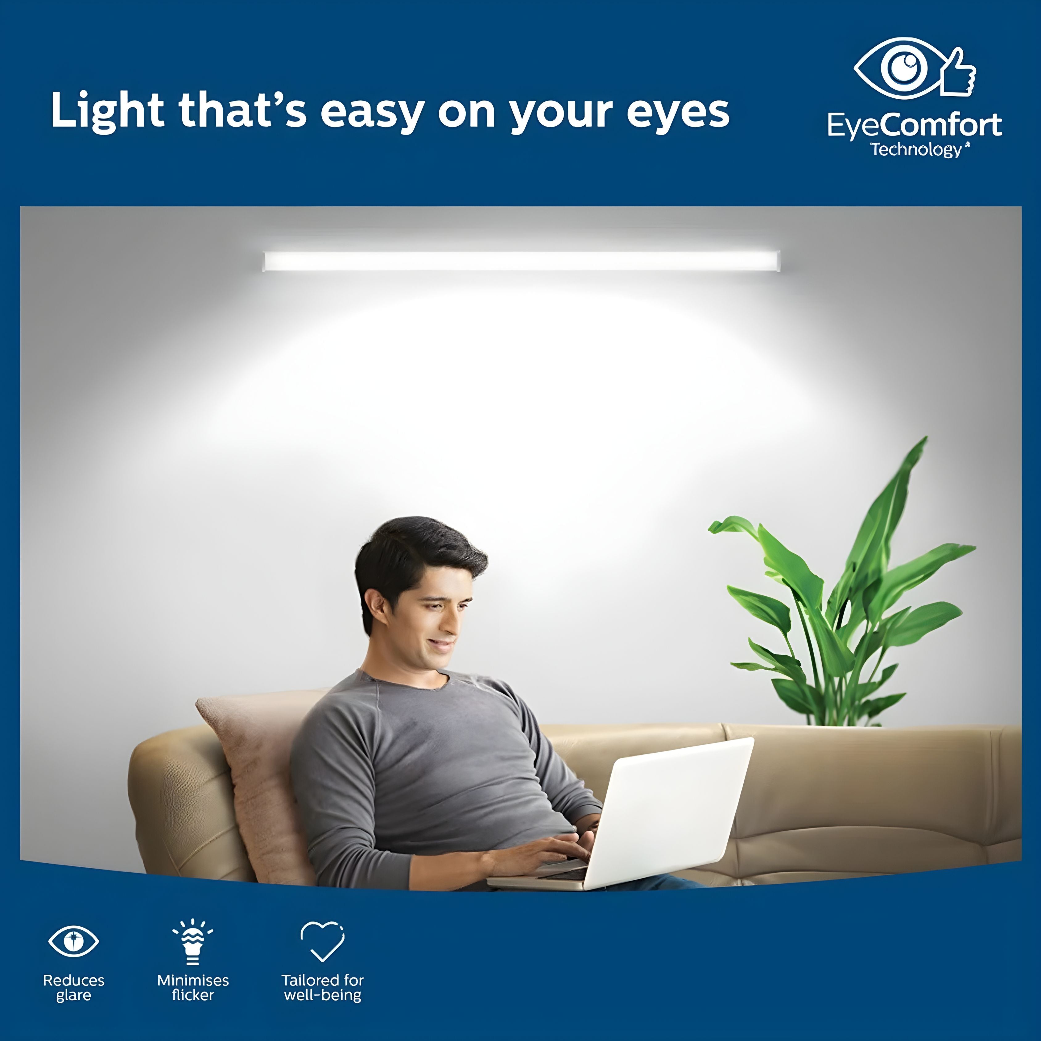 Philips 36W Slimline Elite LED Batten Light 4 Feet (White)