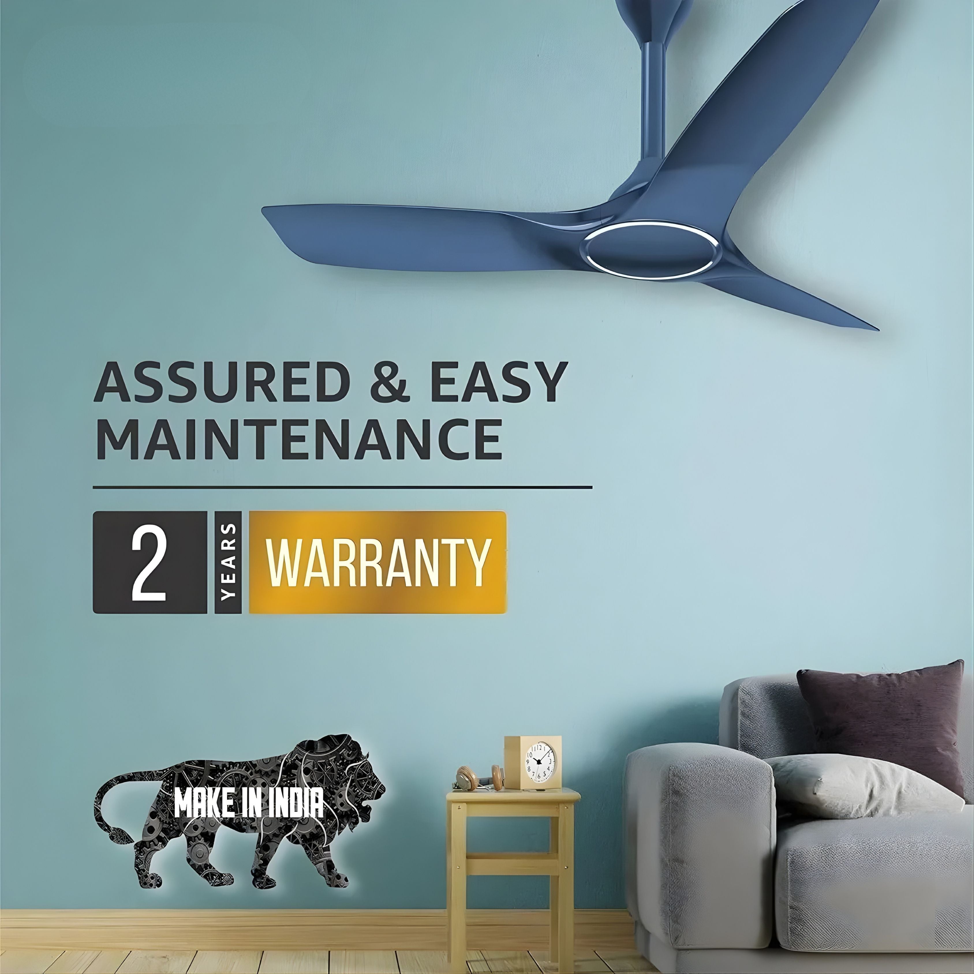 Havells Stealth Air Silent Ceiling Fan 1250mm – Indigo Blue