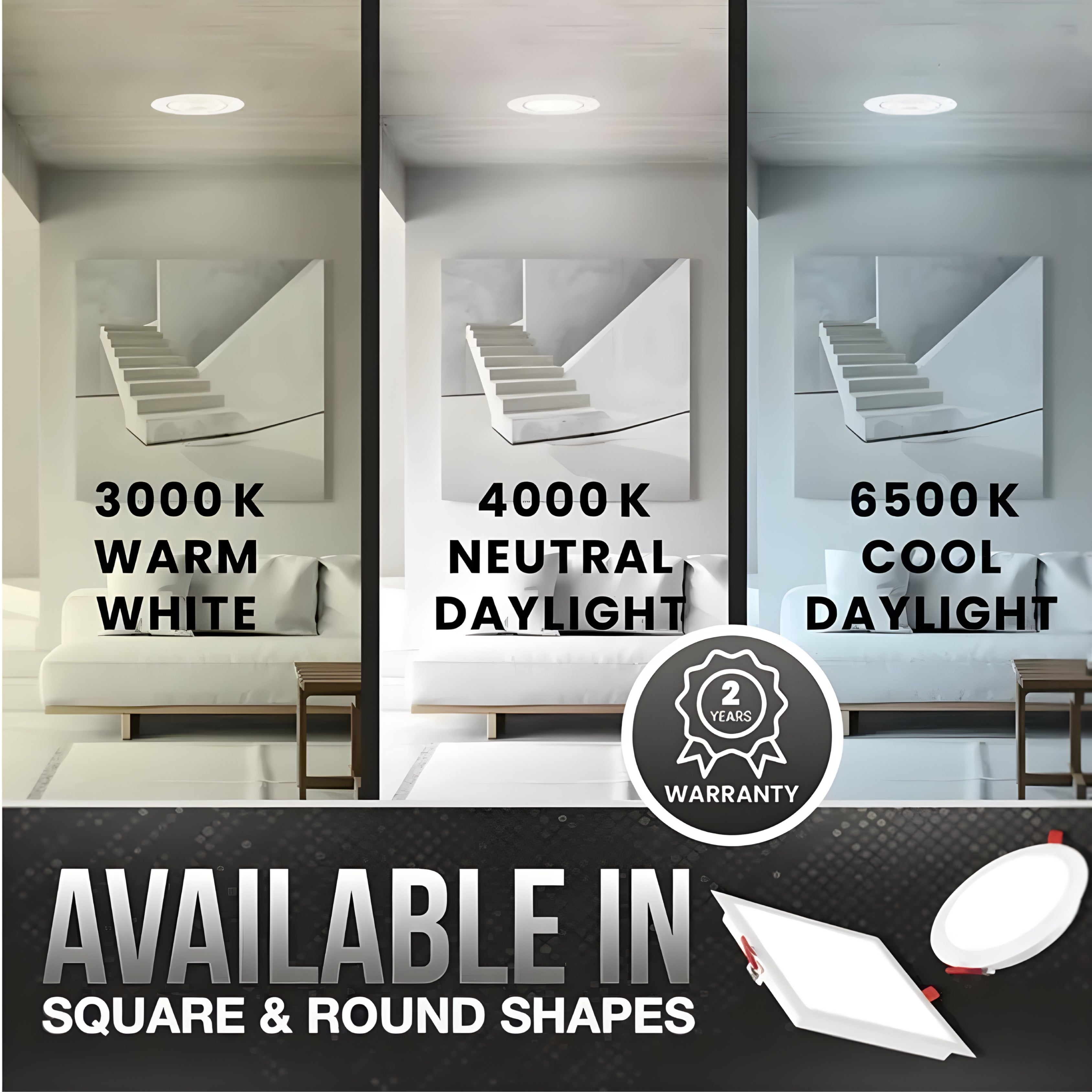 Havells 10W Trim LED Panel Light Round – Natural White 4000K