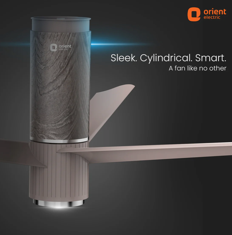 Orient Aeroslim IoT Remote Fan with Light 5-Year Warranty 1200mm Champagne Brown