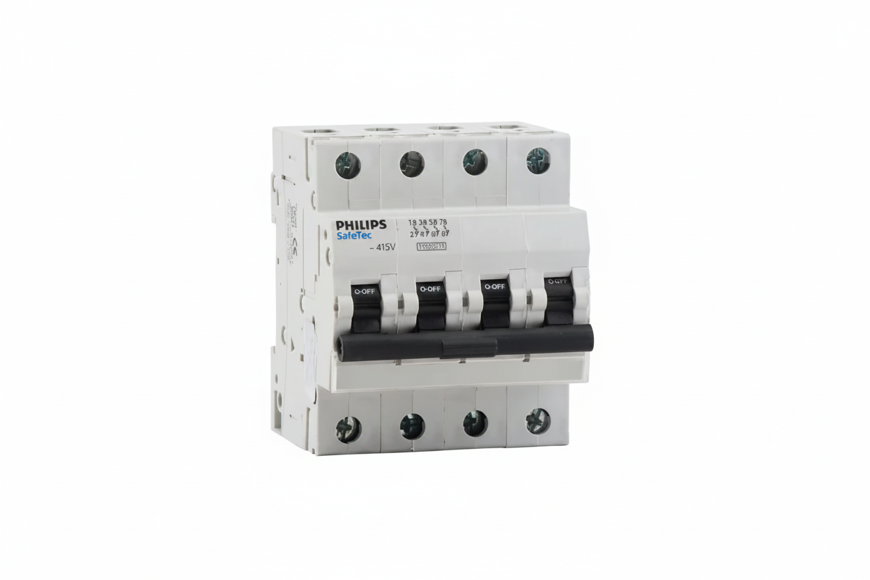 Philips 4 Pole MCB TPN (Triple Pole & Neutral)